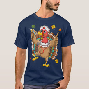 T-shirt Tourkey Nurse Life Pilgrim Nursing Thanksgiving Da