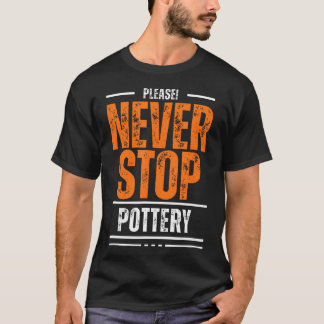 T-shirt Tournage de poterie en céramique argileuse Sans Fi