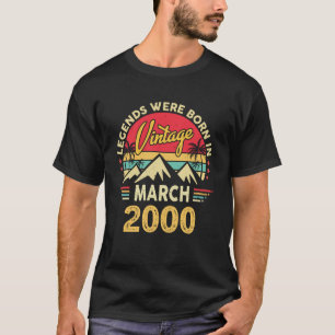 T-shirt Tourne 68 Vintage Mars 2000 26e Anniversaire Pour