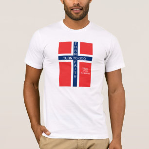 T-SHIRT TOURNE À DIEU TOURNE À LA FOI PRIE POUR LA NORVÈGE