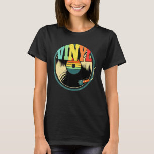 T-shirt Tourne-disque Collecteur de disques Vinyl Vintage
