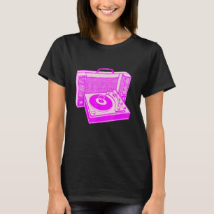 T-shirt Tourne-disque cool DJ Vinyl 80s Radio Musique Vint