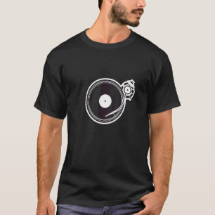 T-shirt Tourne-disque Dj Avec Stylet Et Scratc Graphique A