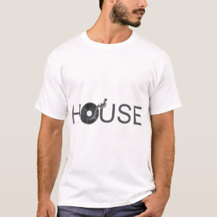 T-shirt Tourne-disque DJ House - Disque Musique Jockey Vin