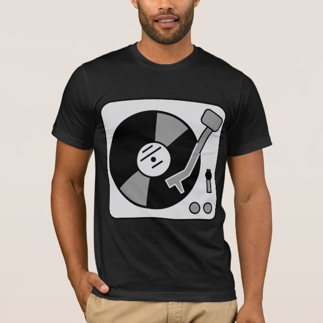 T-shirt Tourne-disque du DJ (Devant)