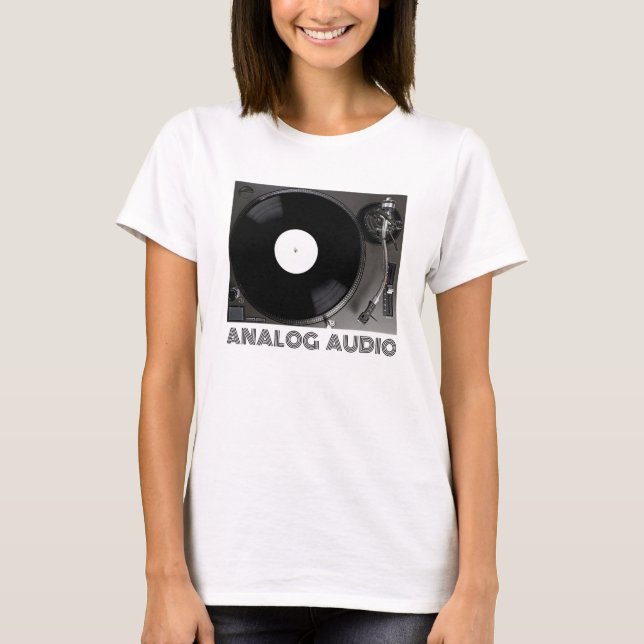 T-shirt Tourne-disque pour l'audiophile (Devant)
