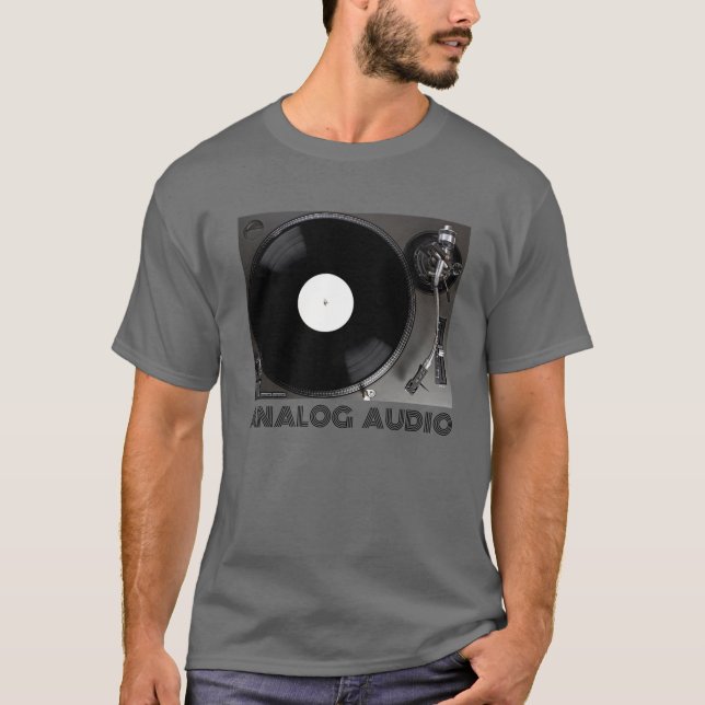 T-shirt Tourne-disque pour l'audiophile (Devant)