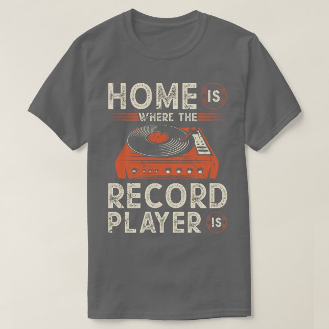 T-shirt Tourne-disque Vinyle Disques Vinyle (Design devant)