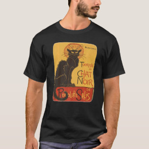 T-shirt Tournee du Conversation Noir De Rodolphe Salis Vec