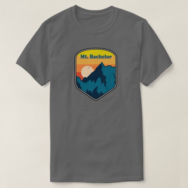 T-shirt Tournée du Mont Bachelor Oregon (Design devant)