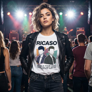 T-shirt Tournée Monde Moderne 2026 Ricaso Musique Fictionn