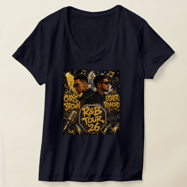 T-shirt Tournée R&B Usher & Chris Brown '26 (Poser)