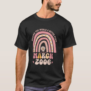 T-shirt Tourner 19 Rétro Mars 2006 19e anniversaire pour f