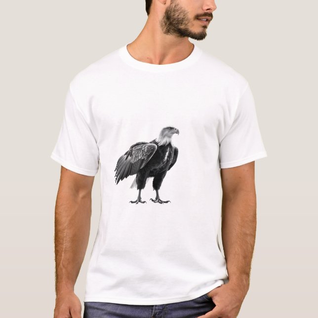 T-shirt Tourner avec l'Esprit d'aigle (Devant)