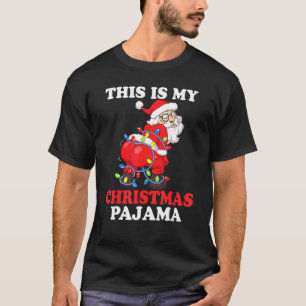 T-shirt Tourner Le Garland Du Père Noël C'Est Mon Noël