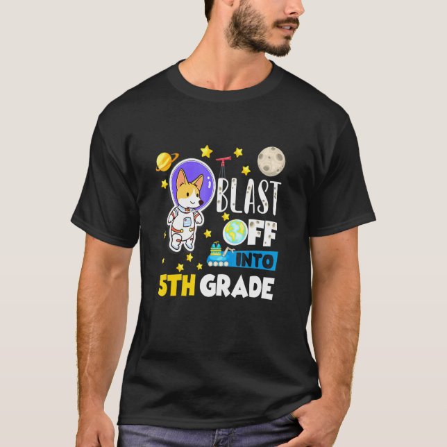 T-shirt Tourner vers la 5e année (Devant)
