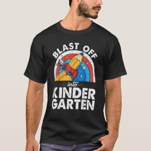T-shirt Tourner Vers Le Jardin D'Enfants Crayon Première D