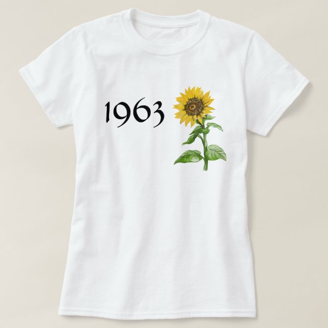 T-shirt Tournesol 1963 (Design devant)