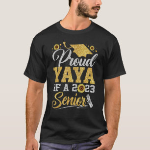 T-shirt Tournesol 2023 Fière Yaya D'Un Diplôme Supérieur D