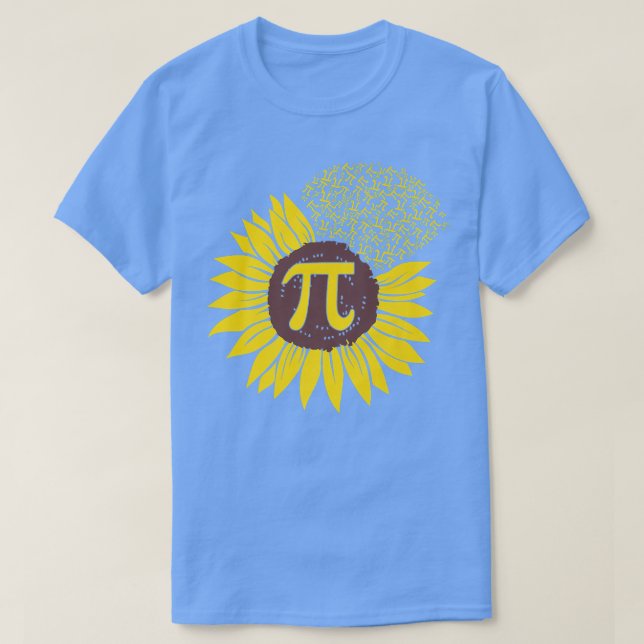 T-shirt Tournesol 3,14 Numéro Symbole Math Science Pi Da (Design devant)
