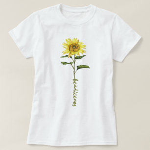 T-shirt Tournesol Aquarelle Bendicenos