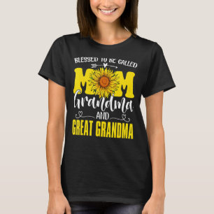 T-shirt Tournesol Béni D'Être Appelé Maman Et Grand Grand