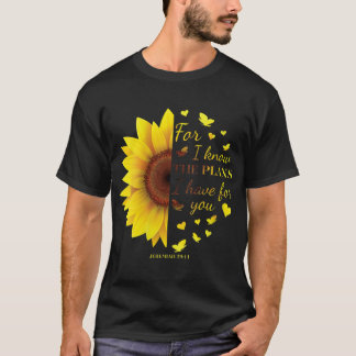 T-shirt Tournesol Bible chrétienne Versets dit Jérémie