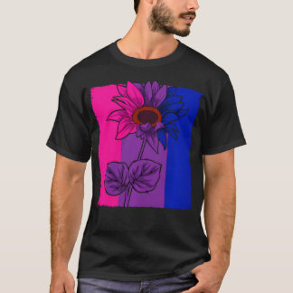 T-shirt Tournesol Bisexuel Lgbt-Q Animal Mignon Subtil Bi
