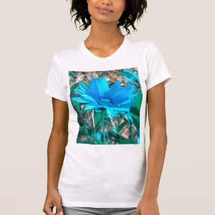 T-shirt tournesol bleu sauvage