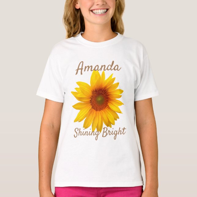 T-shirt Tournesol brillant (Devant)