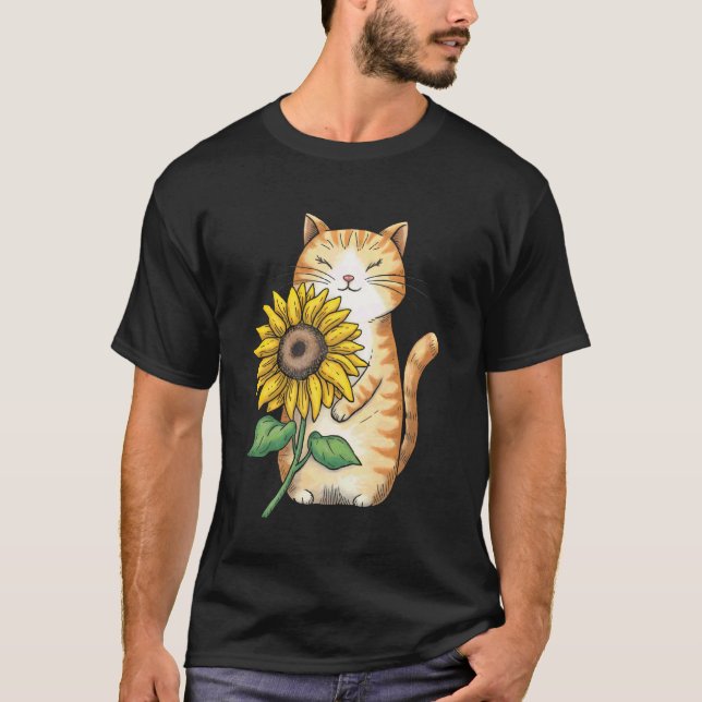 T-shirt Tournesol Chat (Devant)