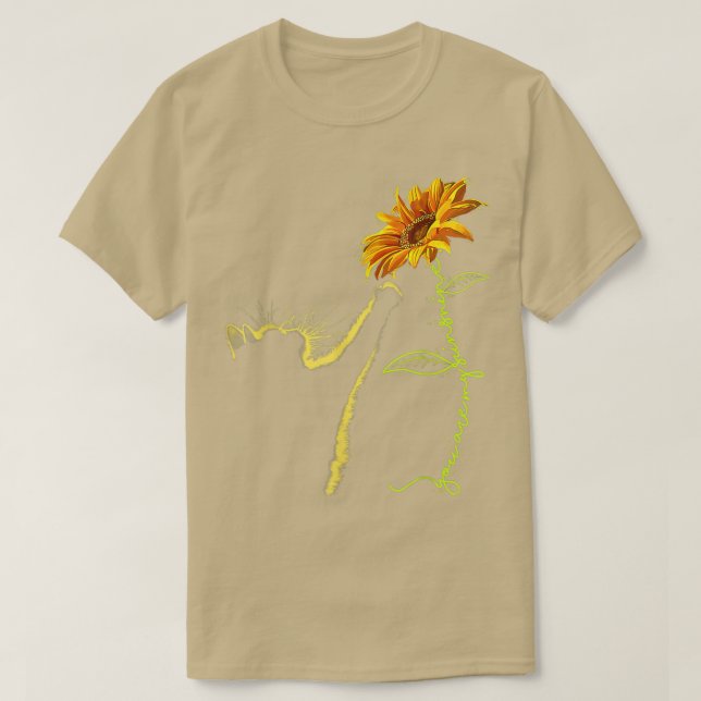 T-shirt Tournesol Chat Pour Amoureux de les chats Chat Mam (Design devant)