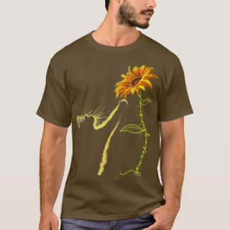 T-shirt Tournesol Chat Pour Amoureux de les chats Chat Mam