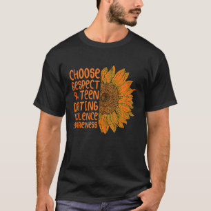 T-shirt tournesol choisir respecter ado dater violence Awa