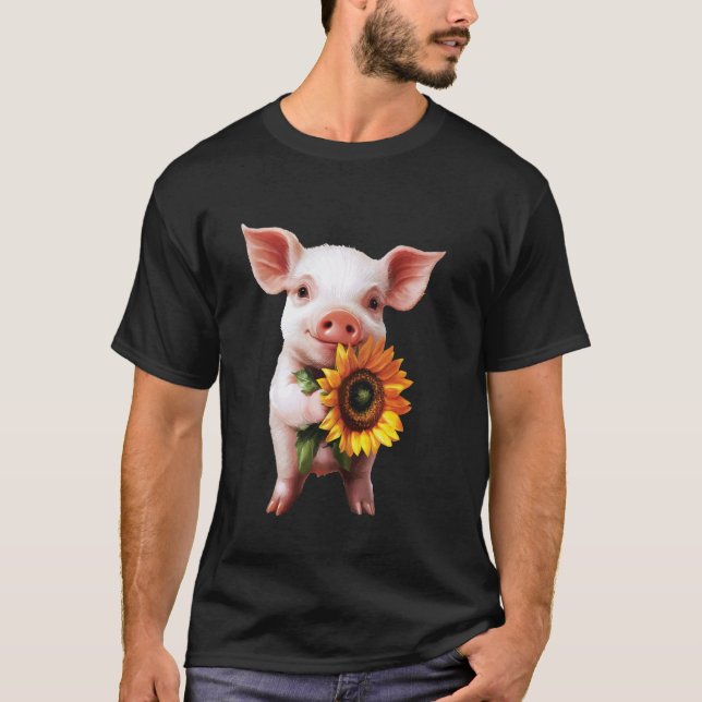 T-shirt Tournesol Cochon (Devant)