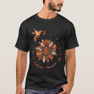 T-shirt Tournesol Colibri Orange Ribbon Leukemia Warri