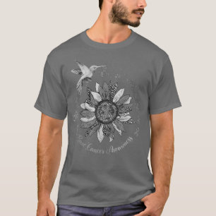 T-shirt Tournesol Colibri Zebra Rare Cancer Guerrier