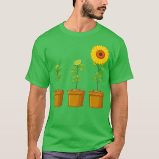 T-shirt tournesol croissant plante Amoureux