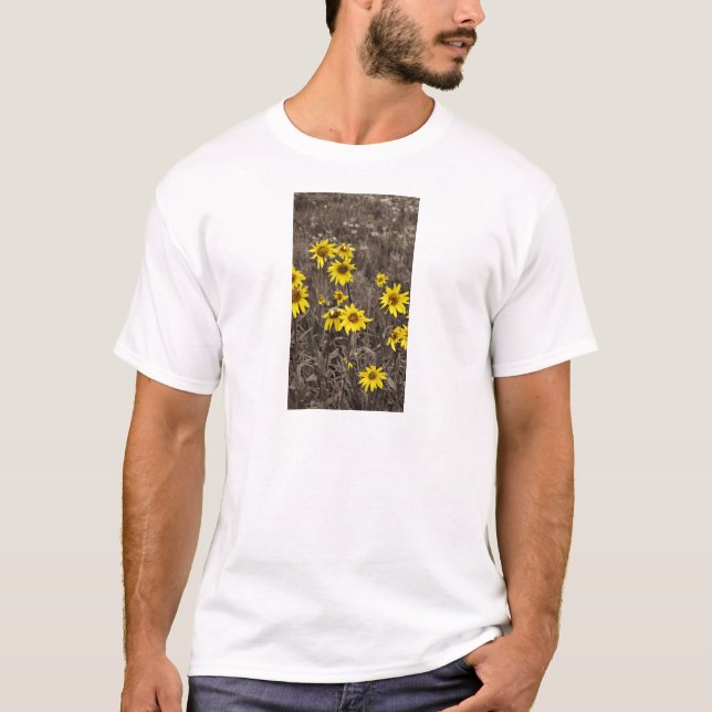 T-shirt Tournesol dans la Montagne Rocheuse (Devant)