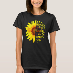 T-shirt Tournesol Dans Un Monde Plein De Grandmas Soyez Un
