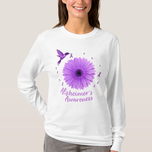 T-shirt Tournesol de colibri pourpre (Devant)