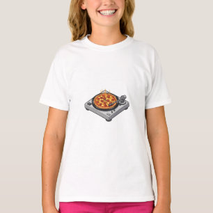 T-shirt Tournesol de fête de pizza enfantin