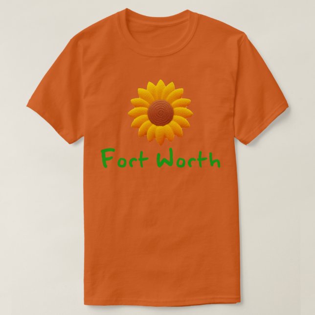 T-shirt Tournesol de Fort Worth (Design devant)