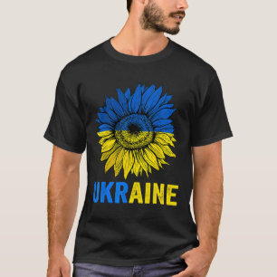 T-shirt Tournesol de la paix Drapeau ukrainien Amoureux de