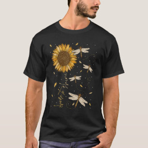 T-shirt Tournesol De libellule Choisir De Briller L'Esprit