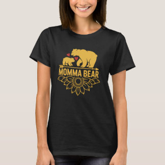 T-shirt Tournesol de l'ours de maman pour les femmes, les 