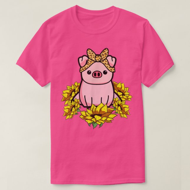 T-shirt Tournesol de porc Bandana 4396 (Design devant)