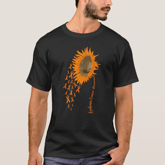 T-shirt Tournesol de sensibilisation à la LEUCÉMIE  7 (Devant)