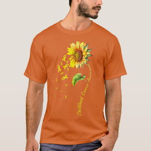 T-shirt Tournesol de sensibilisation au cancer chez les en