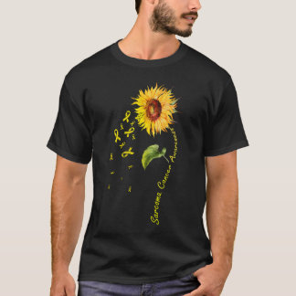 T-shirt Tournesol de sensibilisation au cancer du sarcome